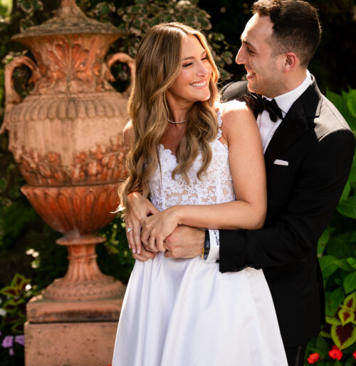 The wedding of A Timeless Summer Wedding For This Bride Whose Family Owns Crystal Plaza An elaborate Crystal Plaza wedding in Livingston, New Jersey.