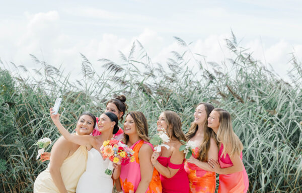 The wedding of A Coastal Wedding With Vibrant Colors & Meaningful Details A wedding at Bonnet Island Estate. Gallery 4