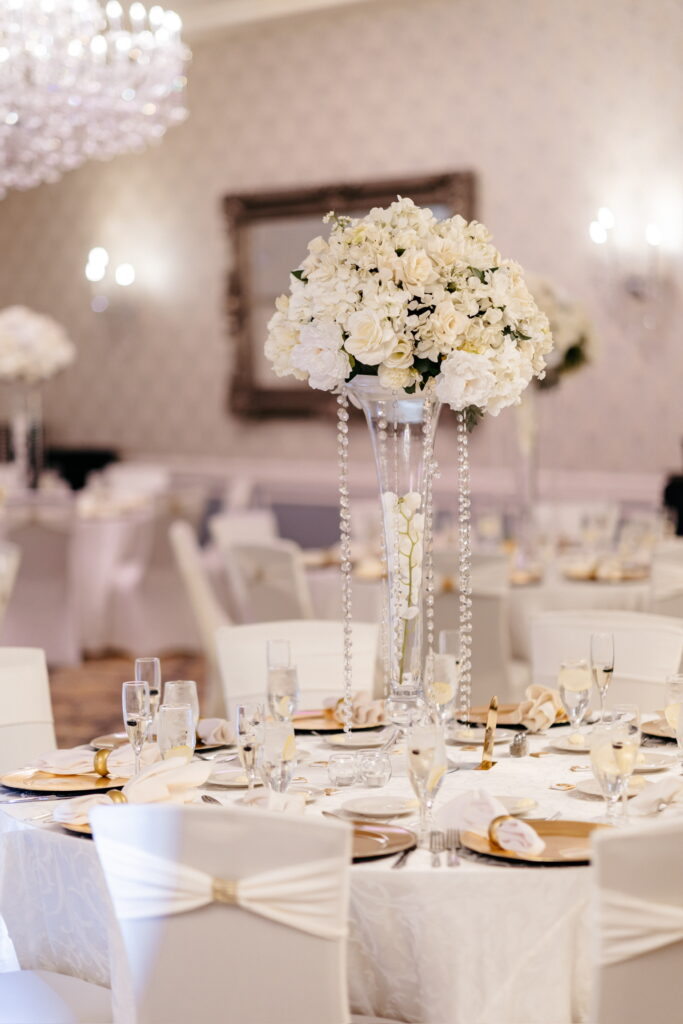 A Crystal Ballroom wedding.