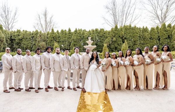 The wedding of The First Venue They Toured Was The Perfect One For Their ‘Royal Elegance’ Wedding A Crystal Ballroom wedding. Gallery 3