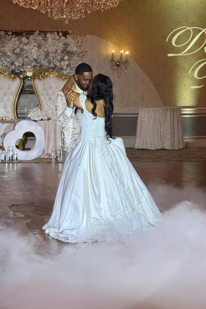 A Crystal Ballroom wedding.