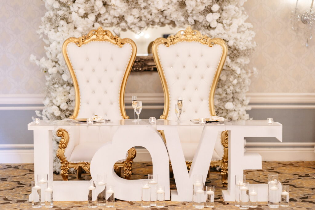 A Crystal Ballroom wedding.