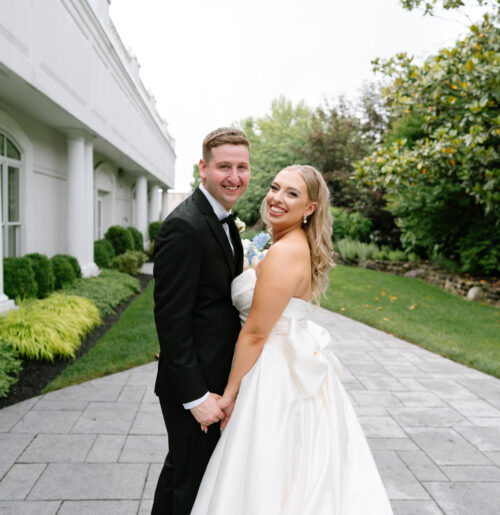 The wedding of A Southern Charm-Style Wedding With Pops of Pale Blue A wedding at the Mansion at Mountain Lakes.