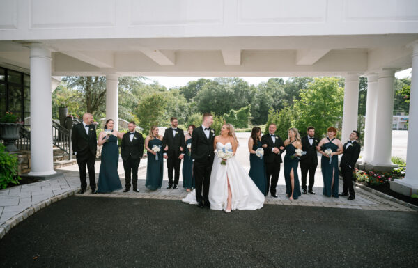 The wedding of A Southern Charm-Style Wedding With Pops of Pale Blue A wedding at the Mansion at Mountain Lakes. Gallery 3