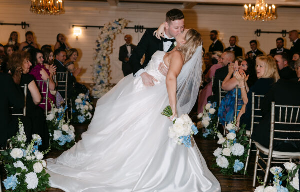 The wedding of A Southern Charm-Style Wedding With Pops of Pale Blue A wedding at the Mansion at Mountain Lakes. Gallery 6