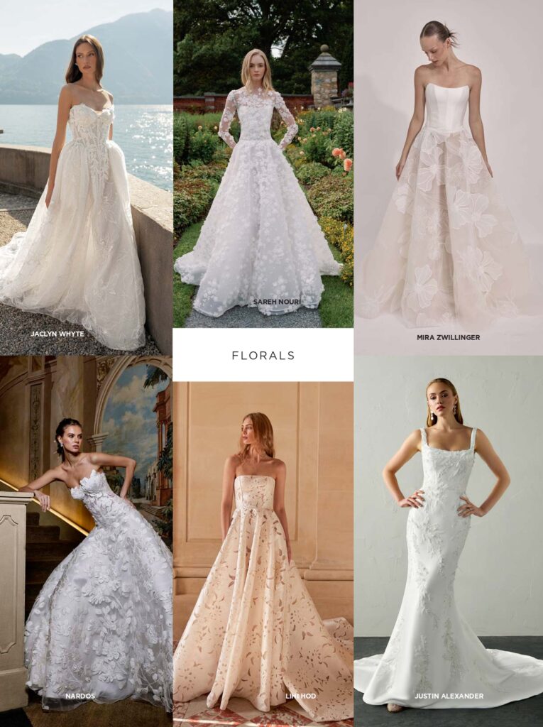 A preview of gowns from the fall 2026 bridal collections.