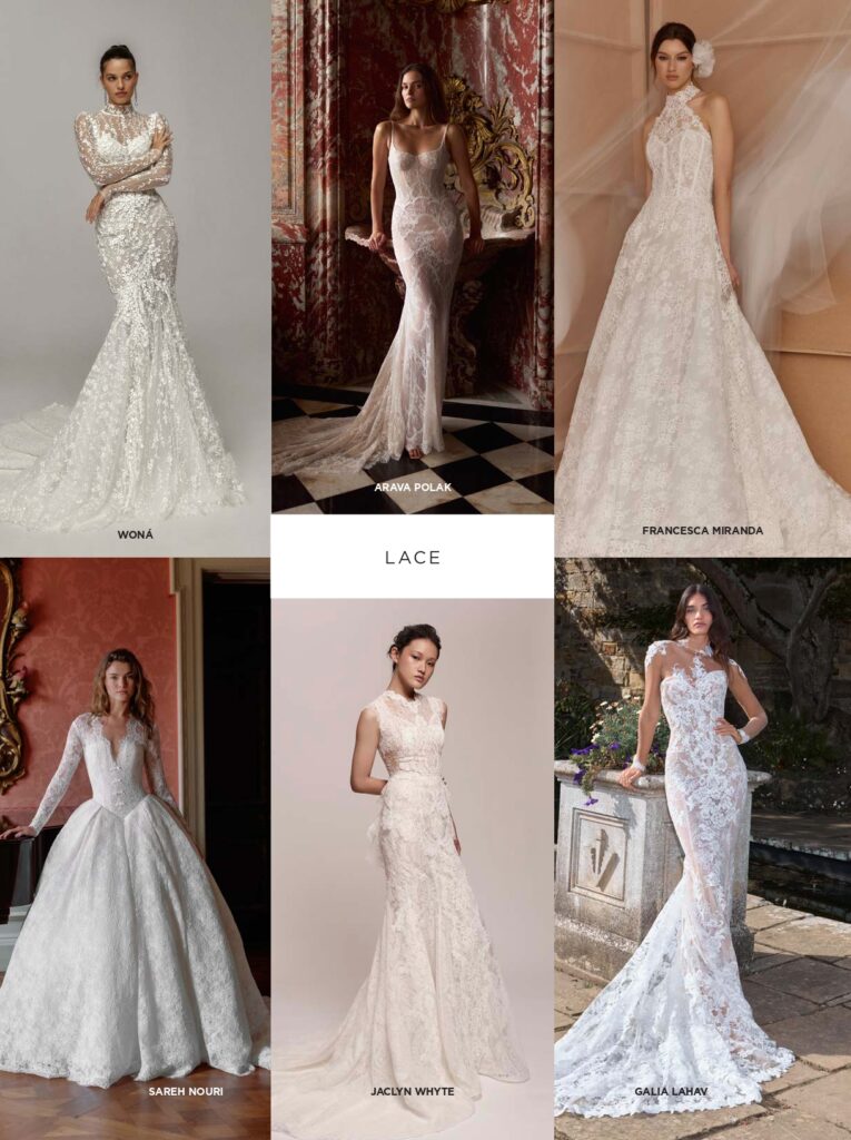 A preview of gowns from the fall 2026 bridal collections.