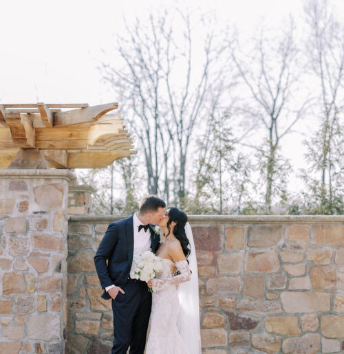 The wedding of ‘Old Money Vibes’ Called for a Charming French-Inspired Chateau  A wedding at Hotel du Village.