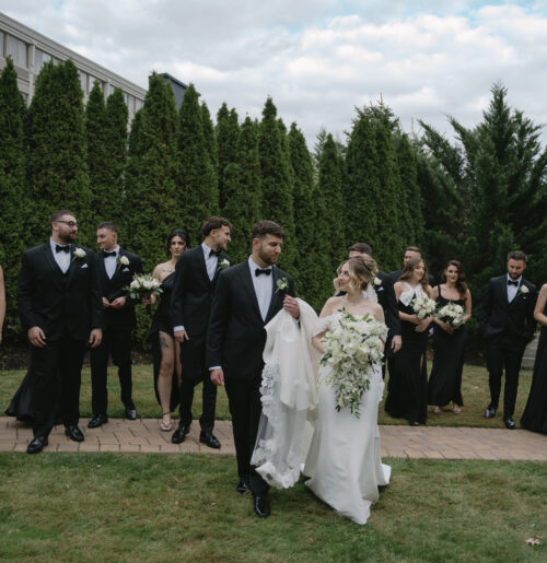 The wedding of An Elegant Black and White Wedding With Swan Details A wedding at Sterling Ballroom in New Jersey.