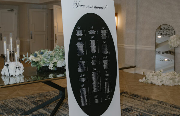 The wedding of An Elegant Black and White Wedding With Swan Details A wedding at Sterling Ballroom in New Jersey. Gallery 7