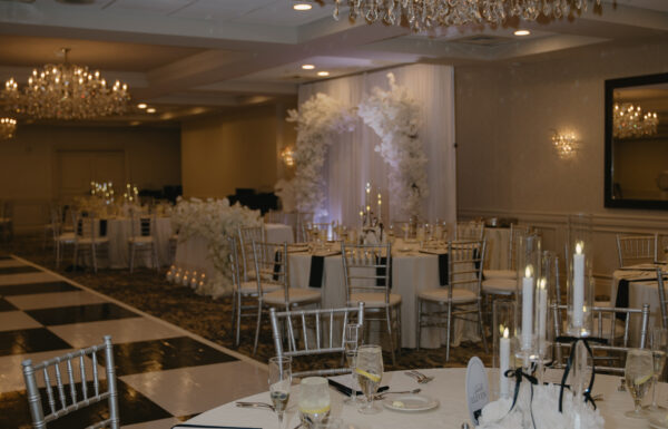 The wedding of An Elegant Black and White Wedding With Swan Details A wedding at Sterling Ballroom in New Jersey. Gallery 12