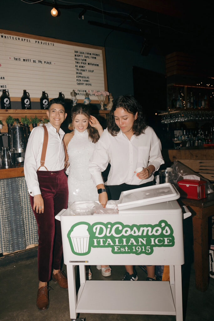 A wedding at Whitechapel Projects in New Jersey.