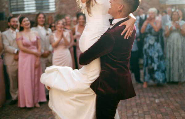 The wedding of An Industrial-Meets-Garden Aesthetic, Fun First Dance and Plant-Based Menu A wedding at Whitechapel Projects in New Jersey. Gallery 13