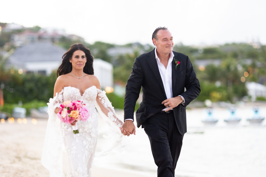 This NJ couple had a destination wedding in St. Barts.