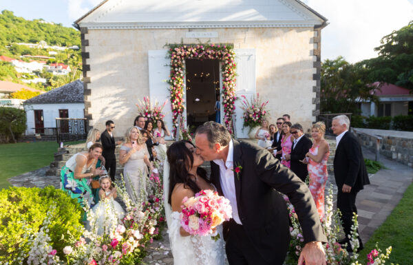 The wedding of This Couple’s St. Barts Destination Wedding Was a “Garden Heaven” This NJ couple had a destination wedding in St. Barts. Gallery 1