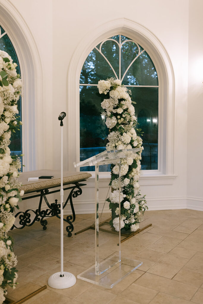 A wedding at Nanina's in the Park.