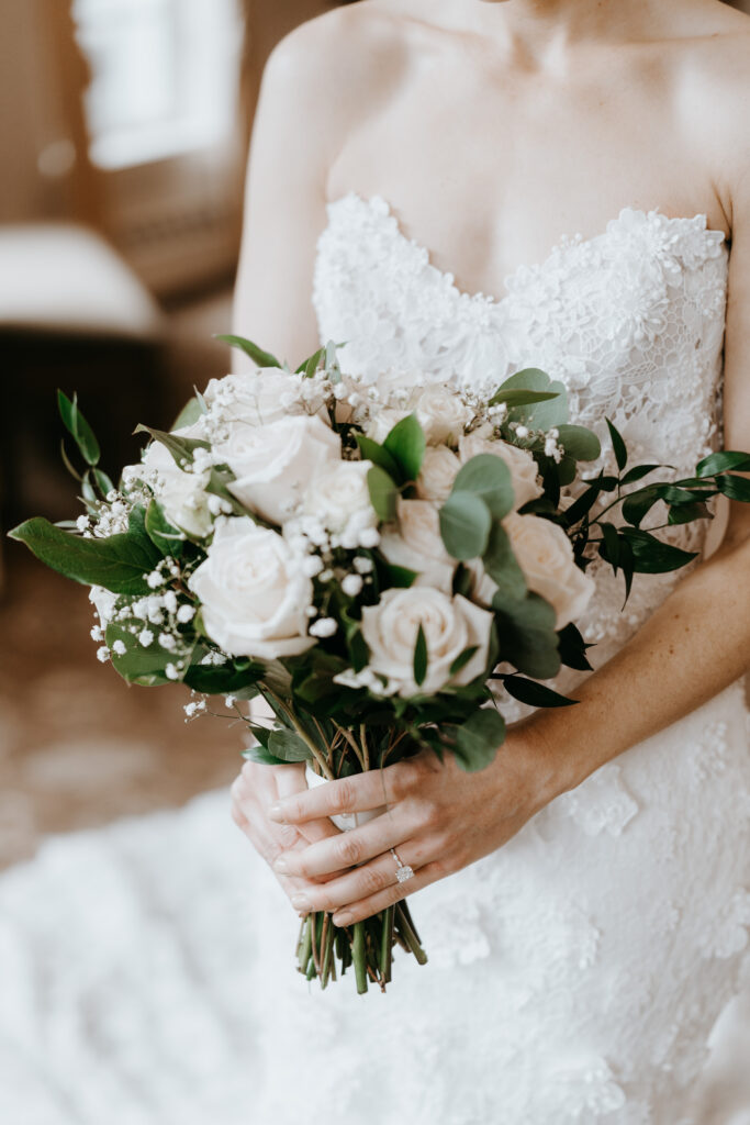 A wedding at the Olde Mill Inn in Basking Ridge, New Jersey.