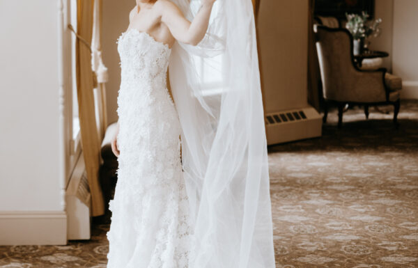 The wedding of Tons of Warm Candlelight & All-White Florals at This Cozy Winter Wedding at Olde Mill Inn A wedding at the Olde Mill Inn in Basking Ridge, New Jersey. Gallery 1