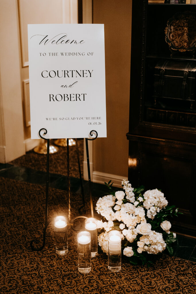 A wedding at the Olde Mill Inn in Basking Ridge, New Jersey.