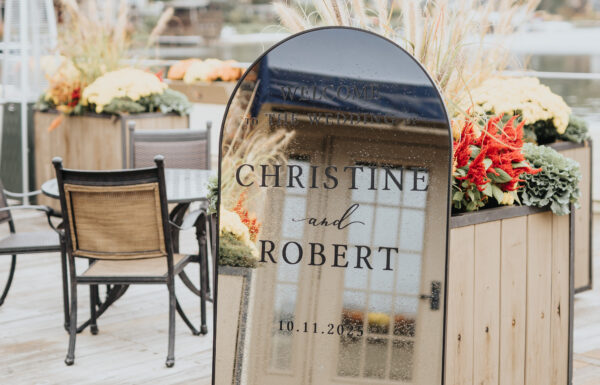 A Lake Mohawk wedding.