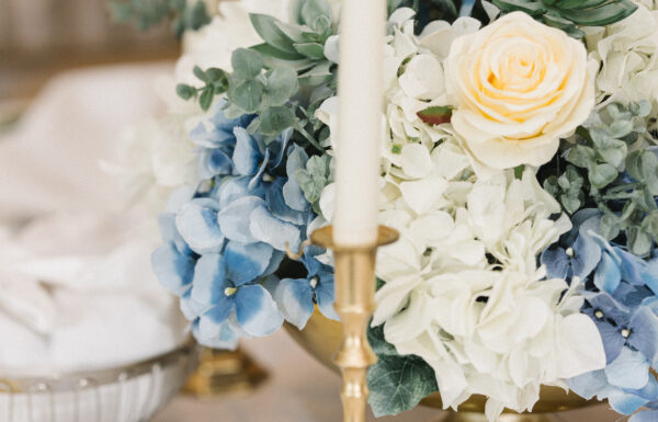 The wedding of Thrifted Candlestick Holders And Frames Added a Vintage Vibe to Their Hotel Wedding at The Shore A wedding at Breakers on the Ocean. Gallery 9