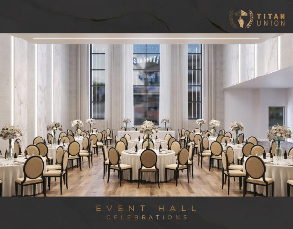 Venues Listing Category Titan Union Event Center Titan Union Event Center is a modern, multi-level wedding venue in Union, New Jersey.