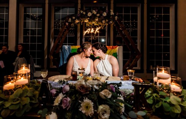 These Brides Celebrated Their Love of Rugby at Their Running Deer Golf Club Wedding