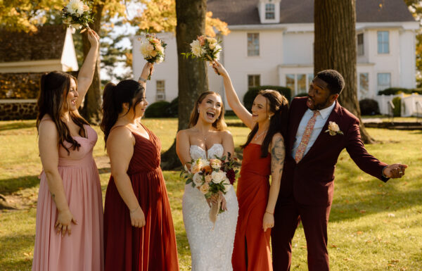 A rustic wedding at Johnson's Locust Hall Farm in NJ.