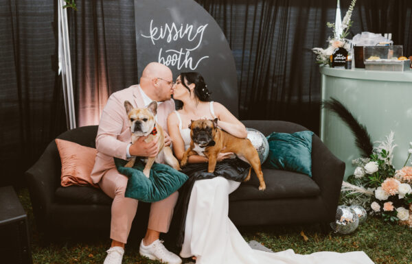 An Unconventional NJ Wedding: Food Trucks, Disco Balls & a Plant-Shop Ceremony