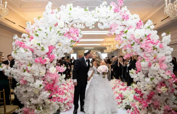 Bright Pink and White Florals Completed This Spring Wedding