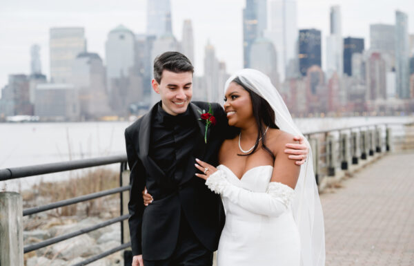 This Jersey City Wedding Exuded Sultry and Romantic Vibes