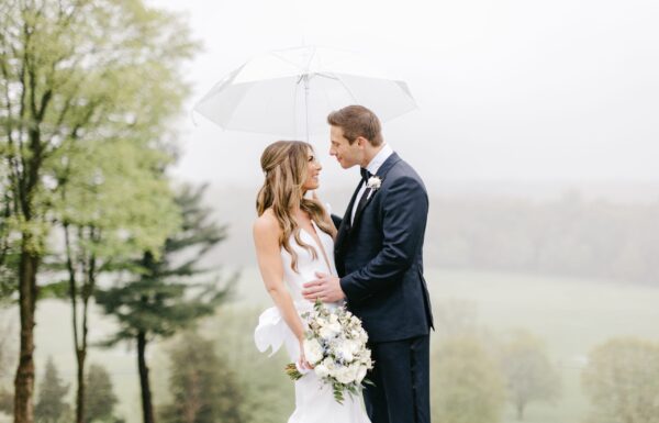 Rain at This Natirar Wedding Created a Dreamy Vibe and Gorgeous Photos