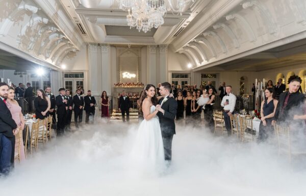 Just One Speech, a Private Cake-Cutting and CO2 Cannons at This Timeless Wedding