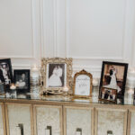 A black-and-white wedding at the Meadow Wood in Randolph, New Jersey.