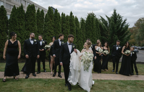 An Elegant Black and White Wedding With Swan Details