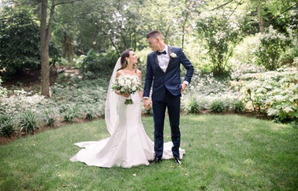 A Whimsical Garden Party Ceremony and Elegant Tent Reception