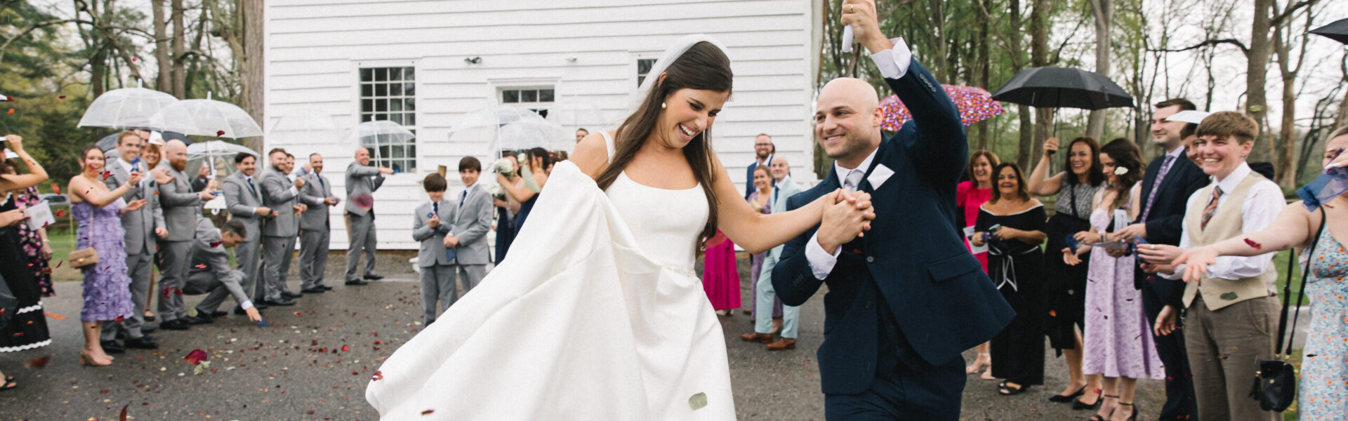 Thrifted Decor Added a Vintage Vibe to Their Hotel Wedding at The Shore