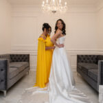 Sunflowers, NYC Skyline Views & Casino Games at This Riverview Ballroom Wedding