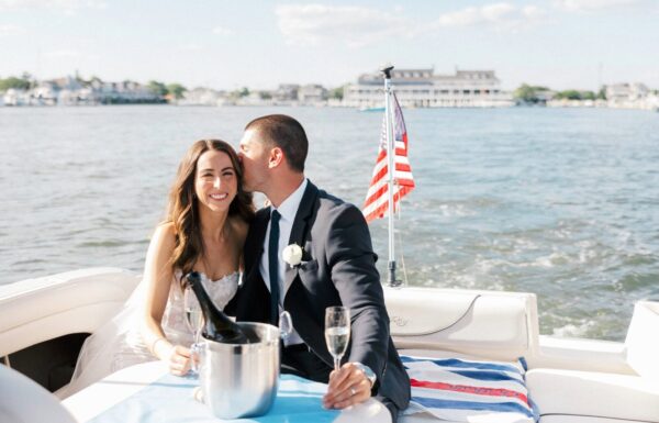 A Nautical Vibe and Intimate Boat Ride at This Waterfront Wedding
