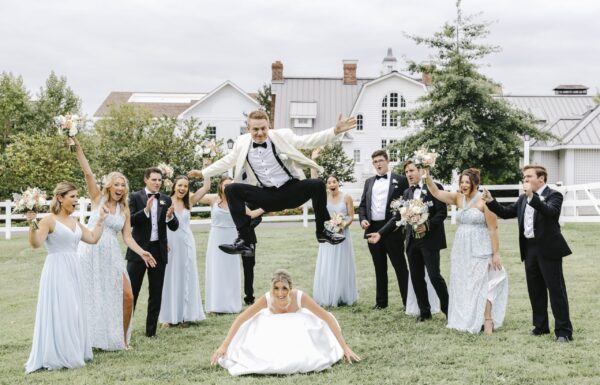 A Blue And White Wedding That Was ‘A True Bacchanalia’