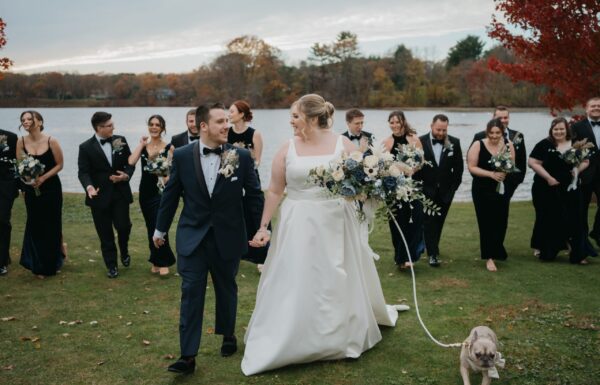 Lakefront Views and the Couple’s French Bulldog Made This Day Special
