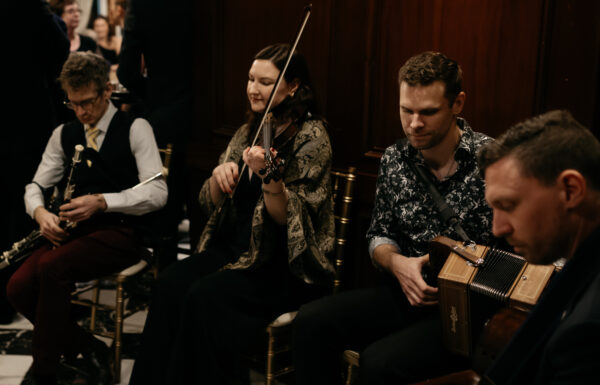 The wedding of Traditional Irish Performers, a Guinness Station & Dramatic Candlelight at Park Savoy Ballroom wedding at the Park Savoy Estate at Florham Park NJ with tons of Irish details like a green cake, Guinness station and Irish step dancers. Gallery 27
