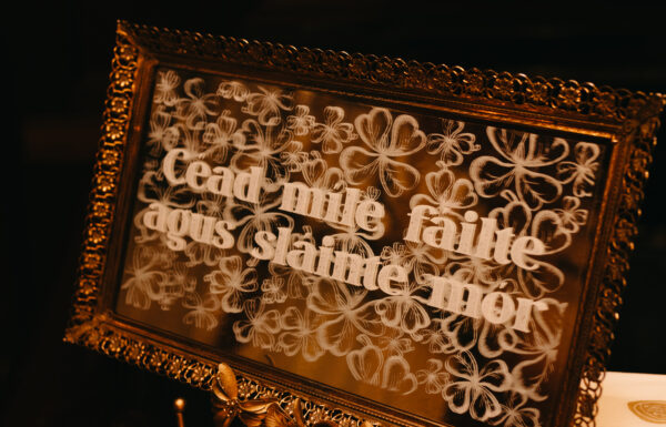 The wedding of Traditional Irish Performers, a Guinness Station & Dramatic Candlelight at Park Savoy Ballroom wedding at the Park Savoy Estate at Florham Park NJ with tons of Irish details like a green cake, Guinness station and Irish step dancers. Gallery 22