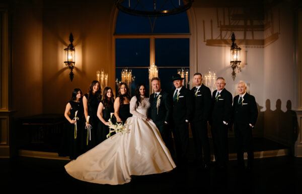 The wedding of Traditional Irish Performers, a Guinness Station & Dramatic Candlelight at Park Savoy Ballroom wedding at the Park Savoy Estate at Florham Park NJ with tons of Irish details like a green cake, Guinness station and Irish step dancers. Gallery 12