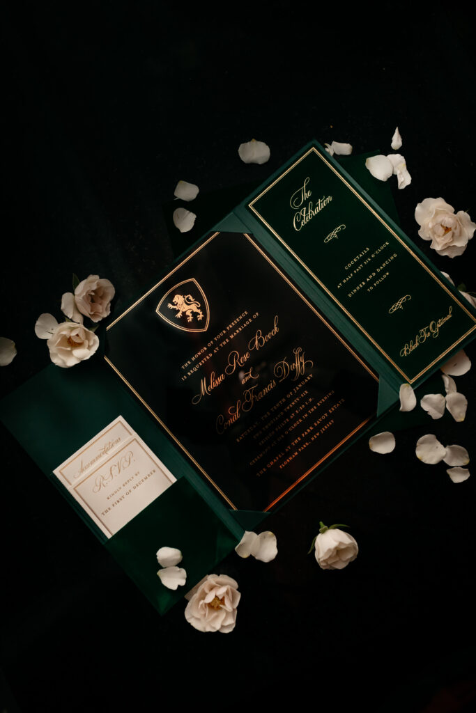 Ballroom wedding at the Park Savoy Estate at Florham Park NJ with tons of Irish details like a green cake, Guinness station and Irish step dancers.