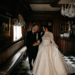 Ballroom wedding at the Park Savoy Estate at Florham Park NJ with tons of Irish details like a green cake, Guinness station and Irish step dancers.