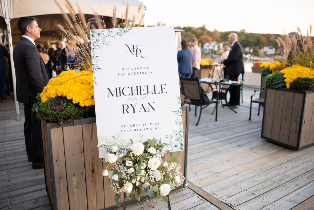 A Lake Mohawk Country Club wedding.