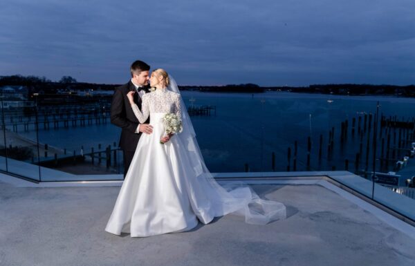 An Elegant New Year’s Eve Wedding at the Shore Focused on Faith & Family